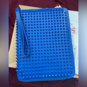Christian Louboutin Cris Case Paris Spikes Portfolio/Organizer